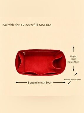 Red Tote Bag Organizer Insert - Women Bags